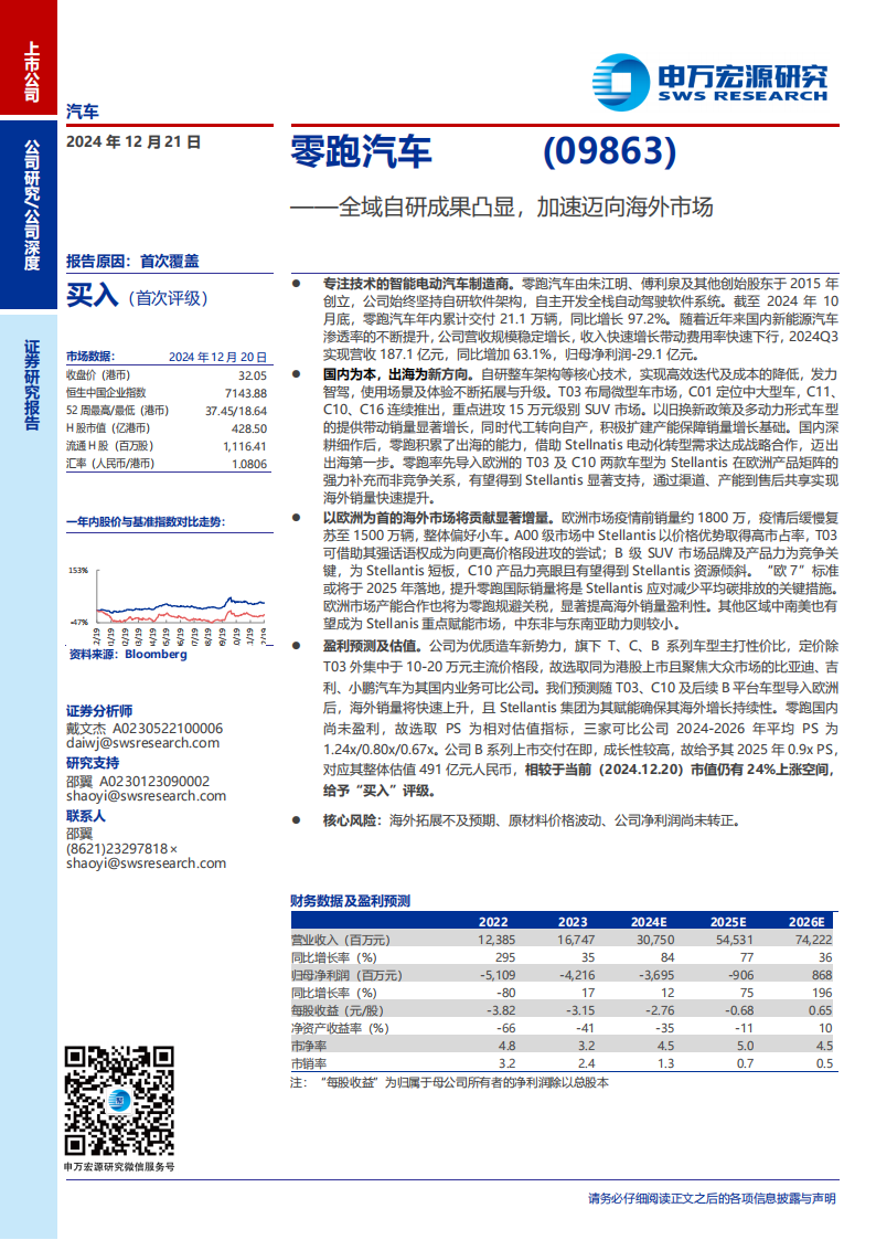 零跑汽车研究报告：全域自研成果凸显，加速迈向海外市场,零跑汽车,全域自研,海外,新能源汽车,零跑汽车,全域自研,海外,新能源汽车,第1张