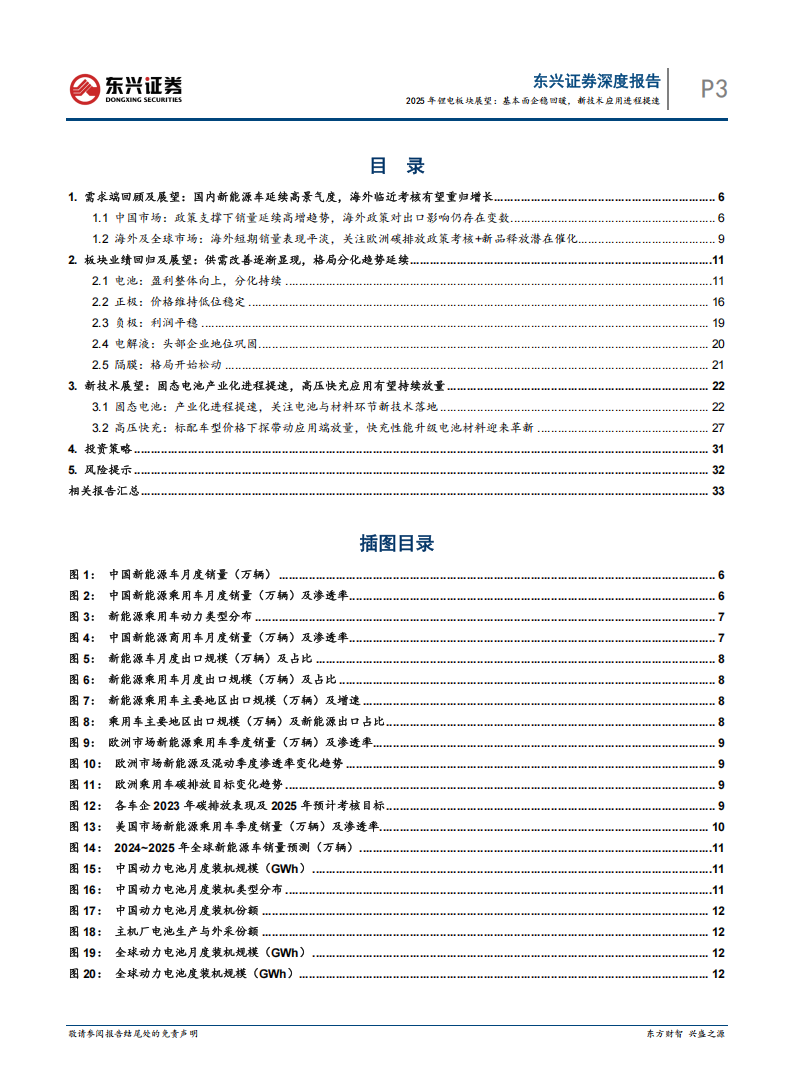 锂电行业2025年投资展望：基本面企稳回暖，新技术应用进程提速,锂电,新能源,锂电,新能源,第3张