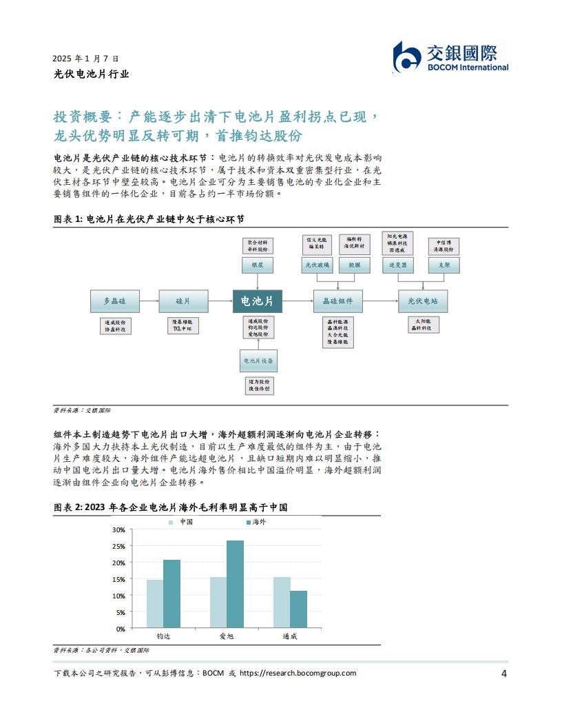 光伏电池片行业研究：产能出清下盈利拐点已现，龙头优势明显反转可期,光伏电池片,新能源,光伏电池片,新能源,第4张