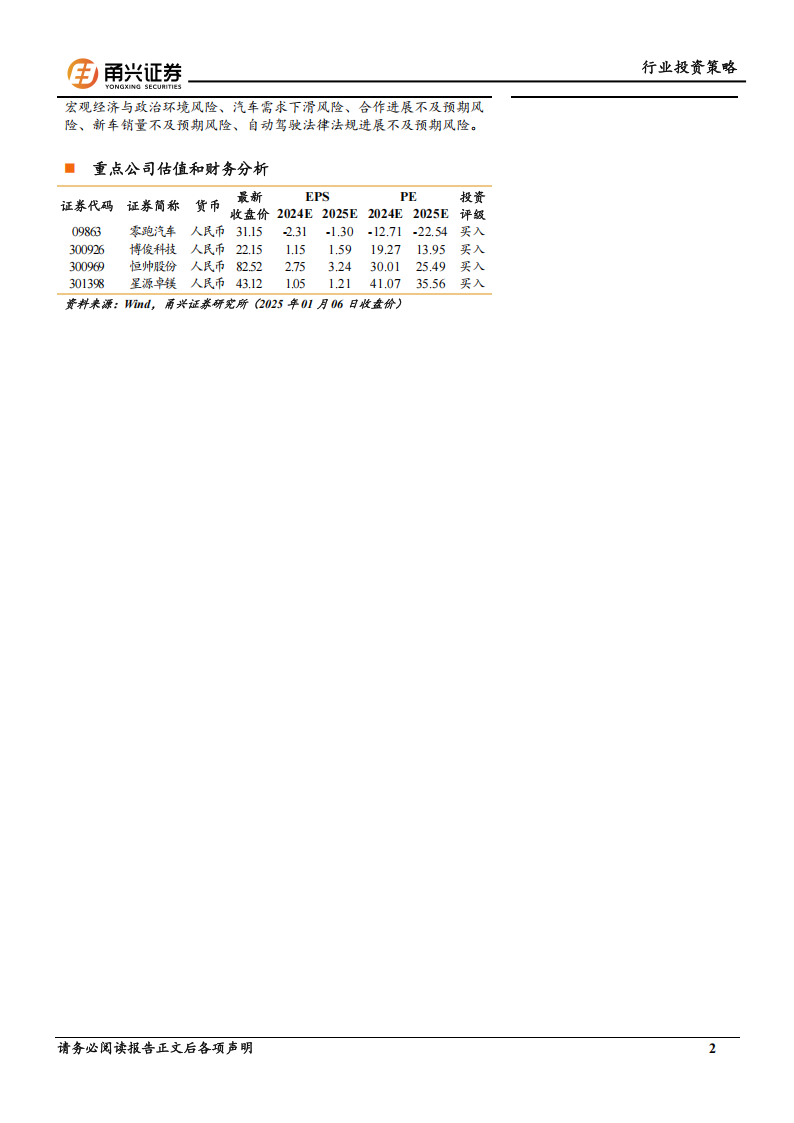 汽车行业2025年投资策略：自主整车向上，产业升级加速,汽车,汽车,第2张