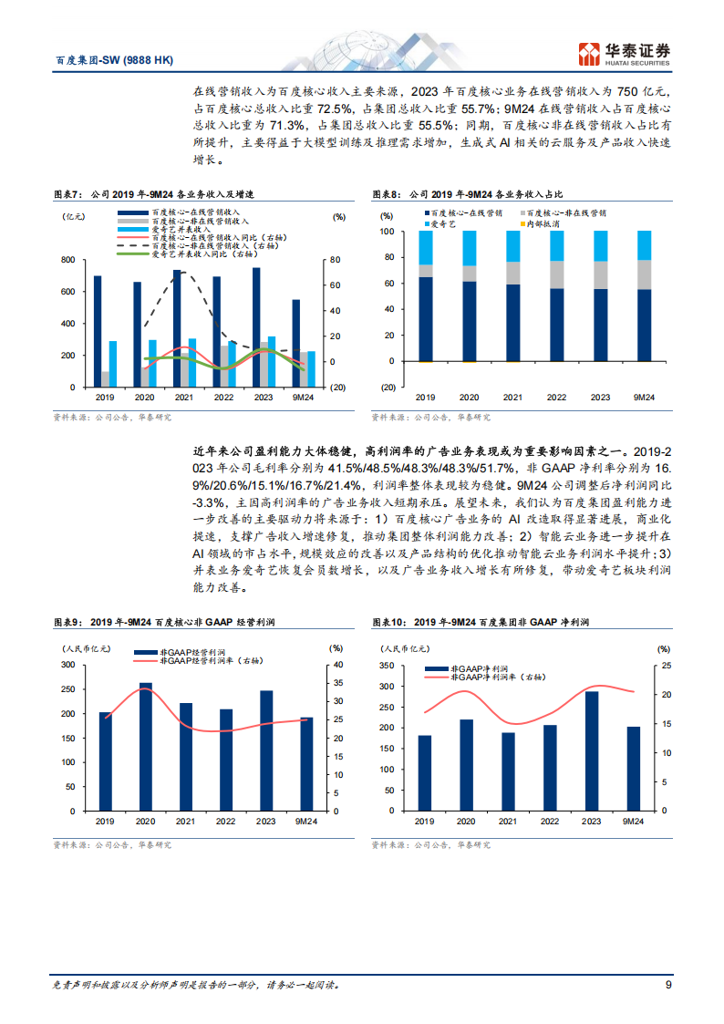 百度集团研究报告：充沛现金储备支持AI转型长路,百度集团,AI,百度集团,AI,第9张