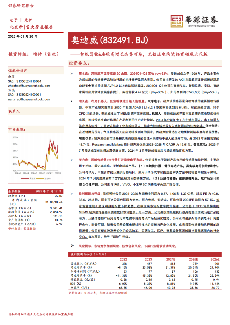 奥迪威研究报告：智能驾驶&座舱高增长态势可期，无铅压电陶瓷拓宽领域天花板,奥迪威,智能驾驶,座舱,无铅压电陶瓷,奥迪威,智能驾驶,座舱,无铅压电陶瓷,第1张