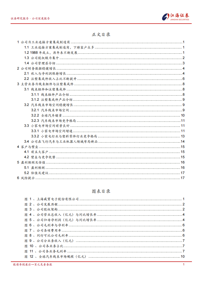 威贸电子研究报告：工业连接方案集成制造商，下游小家电与汽车线束需求向上,威贸电子,汽车,线束,威贸电子,汽车,线束,第2张