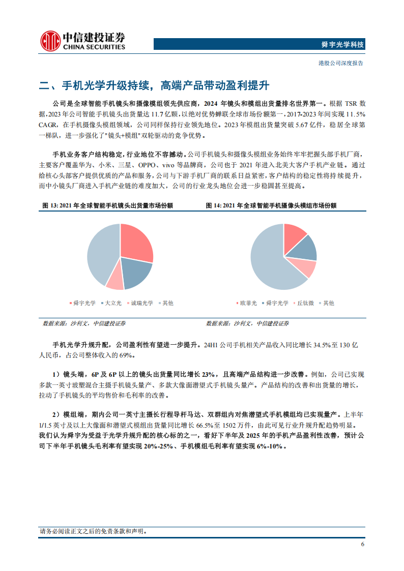 舜宇光学科技研究报告：手机业务受益于光学升级，车载&XR构筑新成长曲线,舜宇光学,XR,舜宇光学,XR,第10张