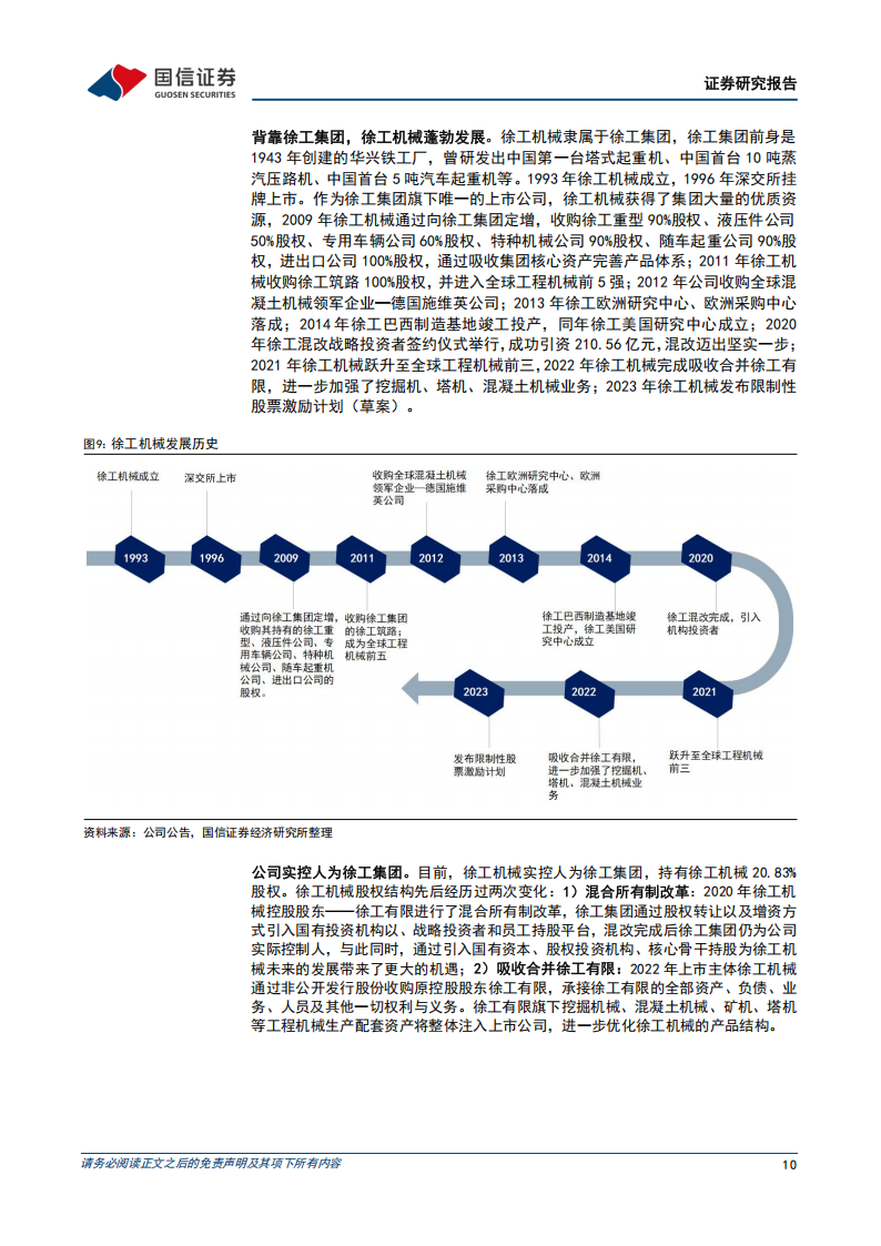 徐工机械研究报告：国企改革提升竞争力，出海、新兴板块打开新成长空间,徐工机械,工程机械,徐工机械,工程机械,第10张