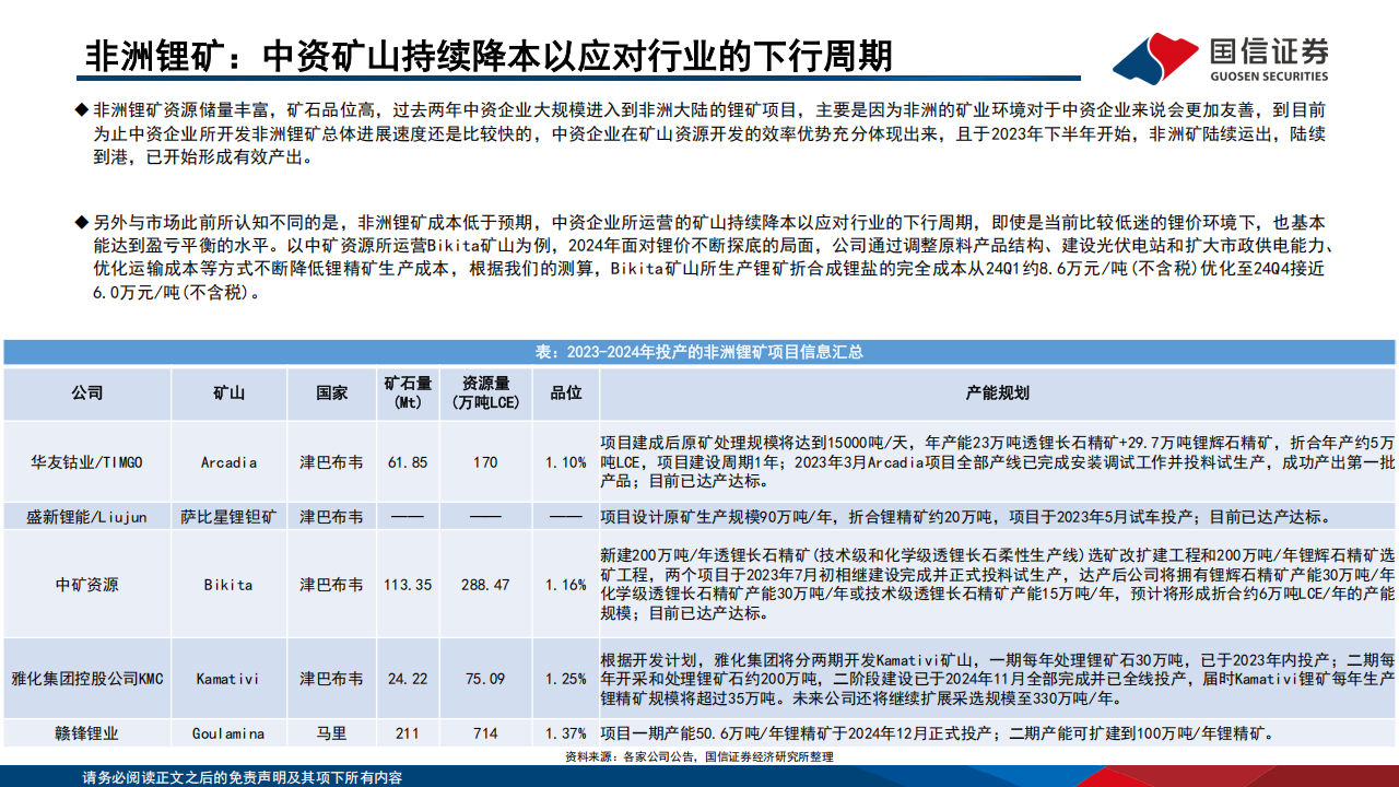 锂行业供需展望：锂资源产能开始出清，锂价有望逐步迎底部反转,锂资源,新能源,锂资源,新能源,第8张