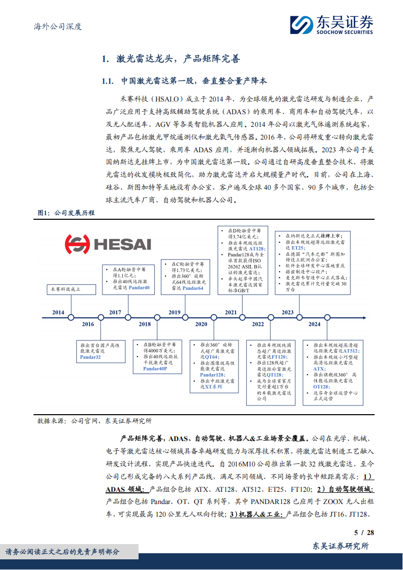 禾赛科技研究报告：助力智驾平权，泛机器人再添成长曲线,禾赛科技,智驾平权,机器人,禾赛科技,智驾平权,机器人,第5张