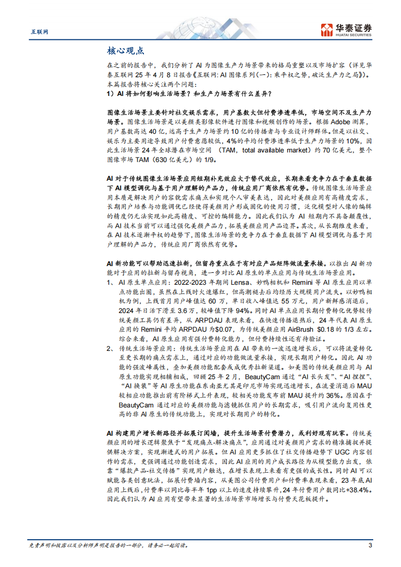 AI图像行业分析：生活场景产品力制胜，AI锦上添花,AI图像,AI,AI图像,AI,第3张