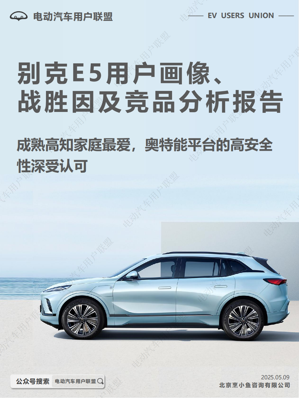 别克E5用户报告：画像、战胜因、竞品分析,别克,别克,第1张