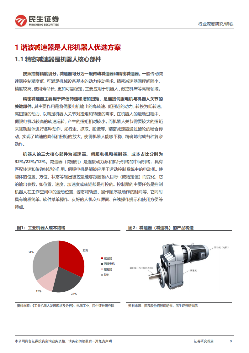 人形机器人材料行业分析：减速器材料，工艺优化正当时,人形机器人,人形机器人,第3张