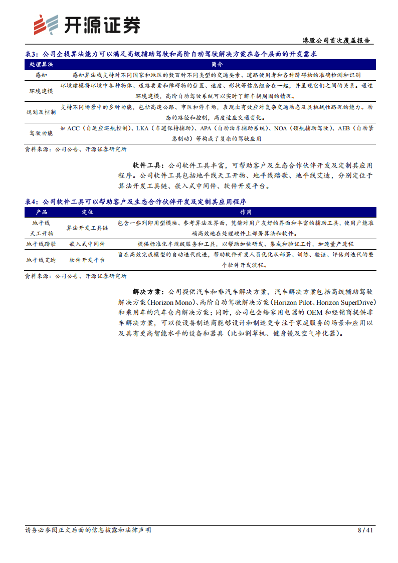地平线机器人研究报告：智能驾驶解决方案龙头，软硬协同构筑核心竞争力,地平线机器人,智能驾驶,地平线机器人,智能驾驶,第8张