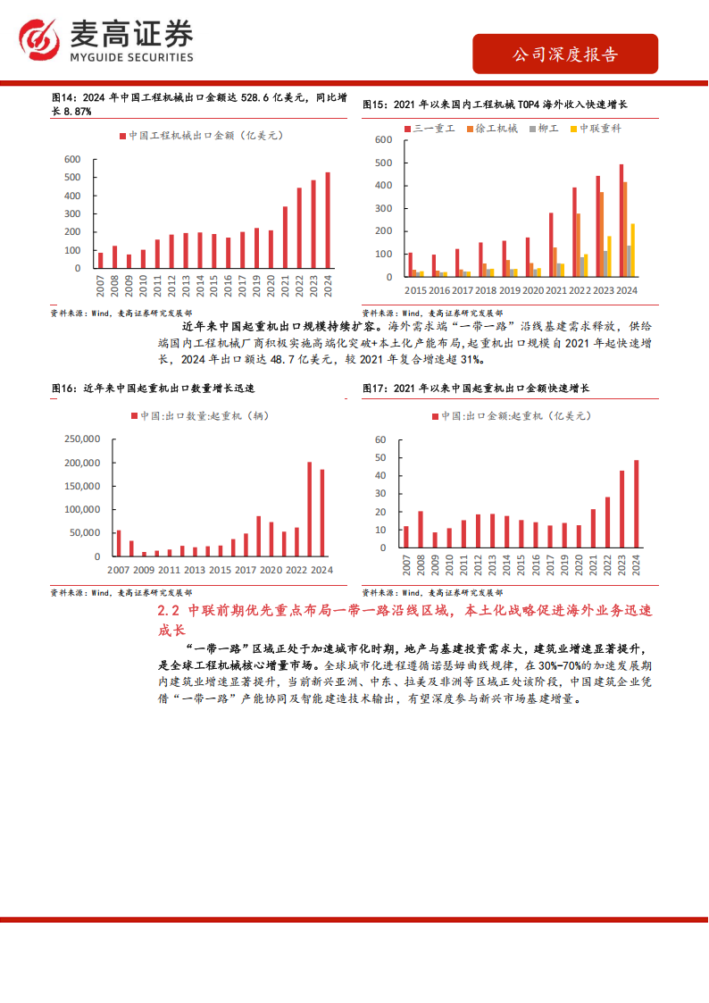 中联重科研究报告：全球布局、品类创新注入长期成长动能，内销企稳有望迎来内外共振,中联重科,中联重科,第9张