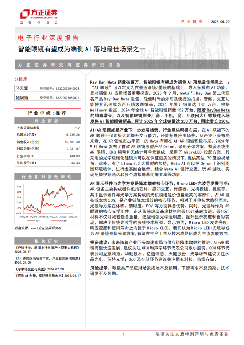 电子行业深度报告：智能眼镜有望成为端侧AI落地最佳场景之一,电子,智能眼镜,端侧AI,电子,智能眼镜,端侧AI,第1张