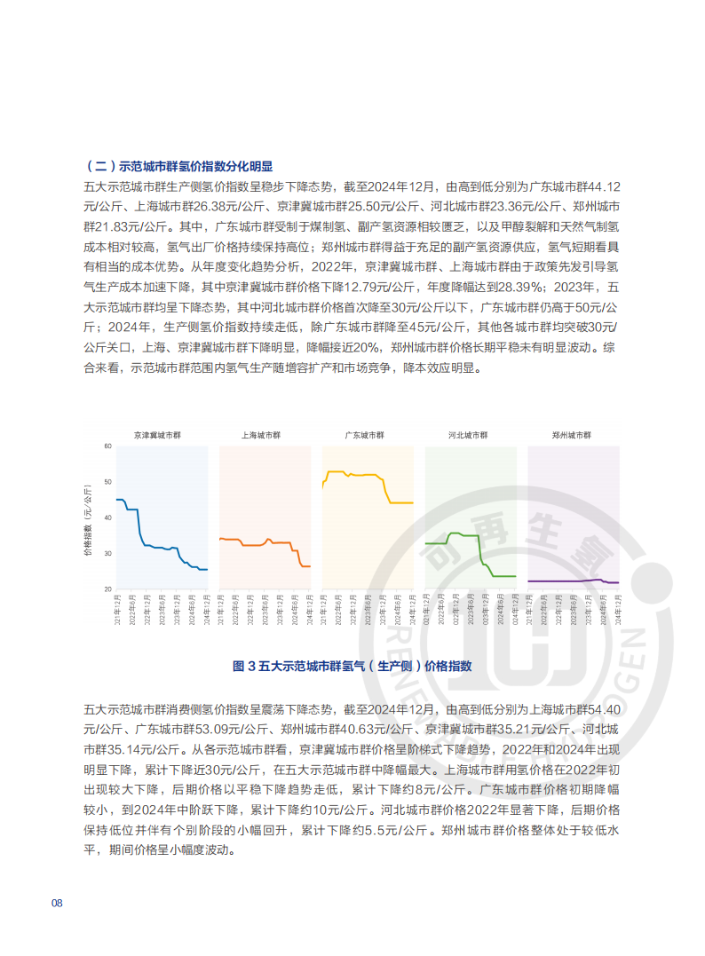 中国氢能联盟研究院：中国氢价指数年度报告 （2025年版）,氢能,氢能,第10张