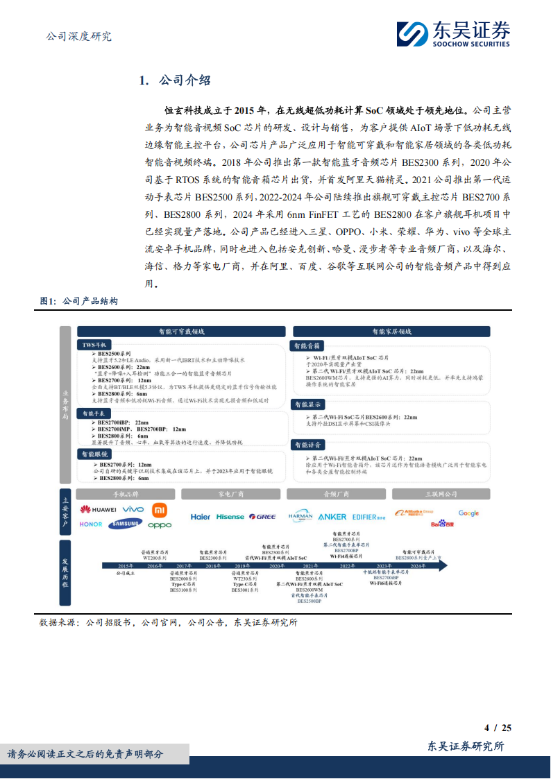 恒玄科技研究报告：平台型SoC芯片龙头，AI眼镜再探可穿戴市场新机遇,恒玄科技,SoC,芯片,AI眼镜,恒玄科技,SoC,芯片,AI眼镜,第4张