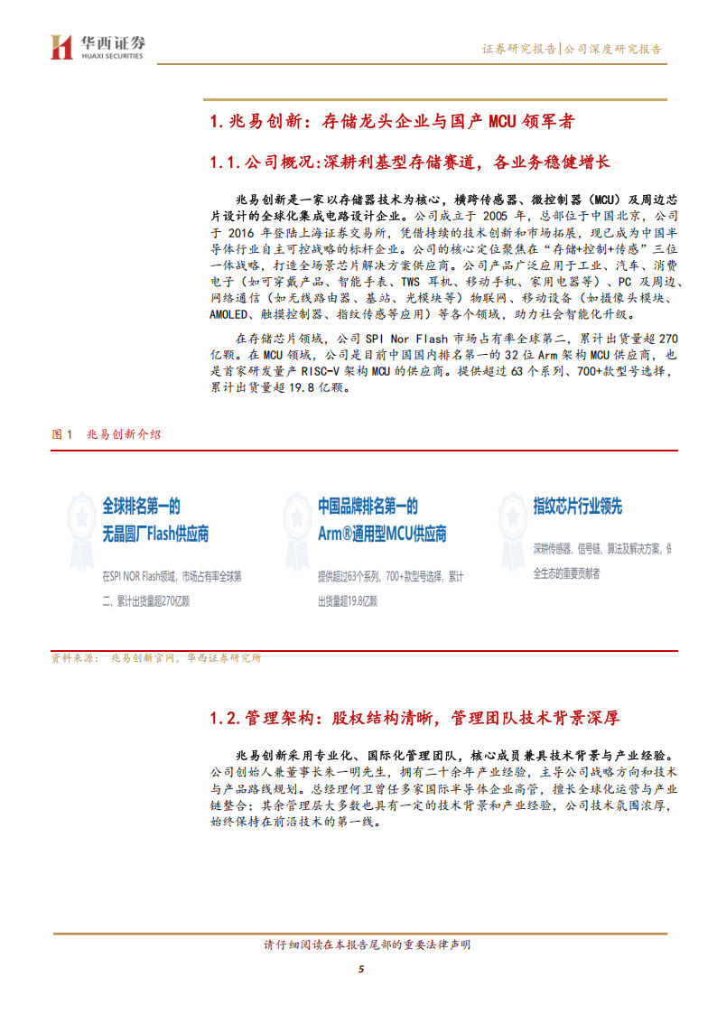 兆易创新研究报告：国产存储龙头与MCU领军者，业务稳健成长,兆易创新,国产,存储,MCU,兆易创新,国产,存储,MCU,第5张