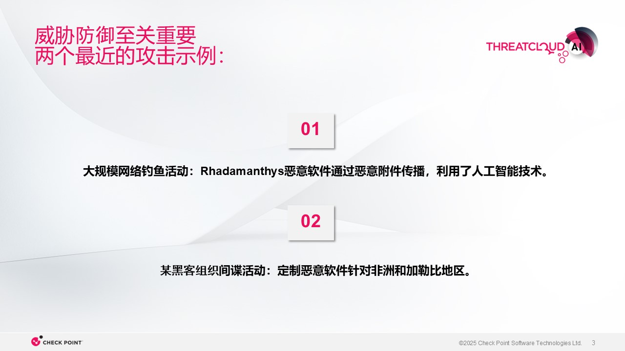 ThreatCloud AI 网络安全防御的神经中枢,ThreatCloud,AI,ThreatCloud,AI,第3张