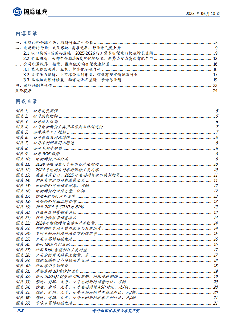 雅迪控股研究报告：政策驱动景气度上行，龙头盈利修复可期,雅迪控股,雅迪控股,第3张