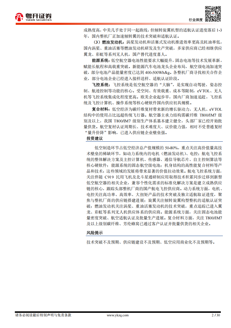 低空经济研究报告之制造篇：低空制造重点环节价值量、技术趋势及国产替代进度分析,低空经济,低空经济,第2张