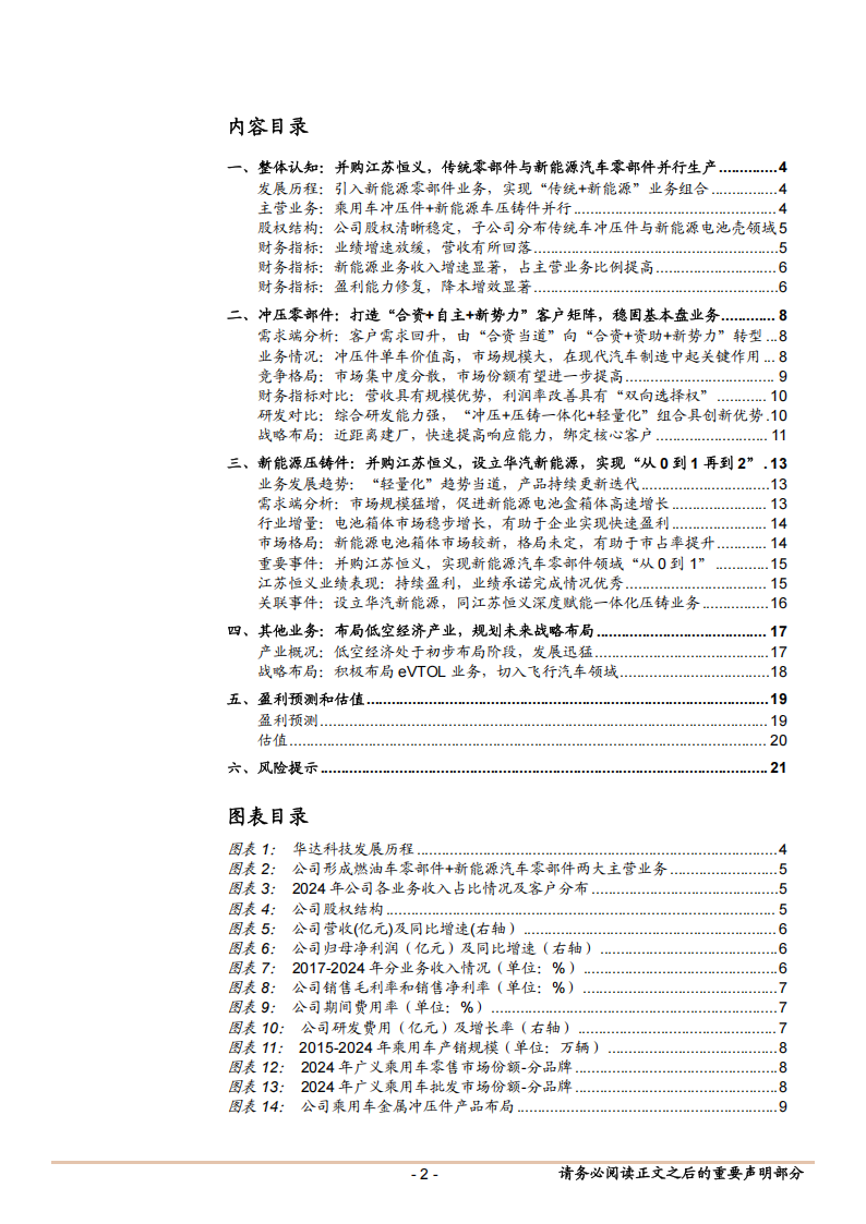 华达科技研究报告：冲压龙头新能源战略升级，压铸产品与新势力客户双突破,华达科技,华达科技,第2张
