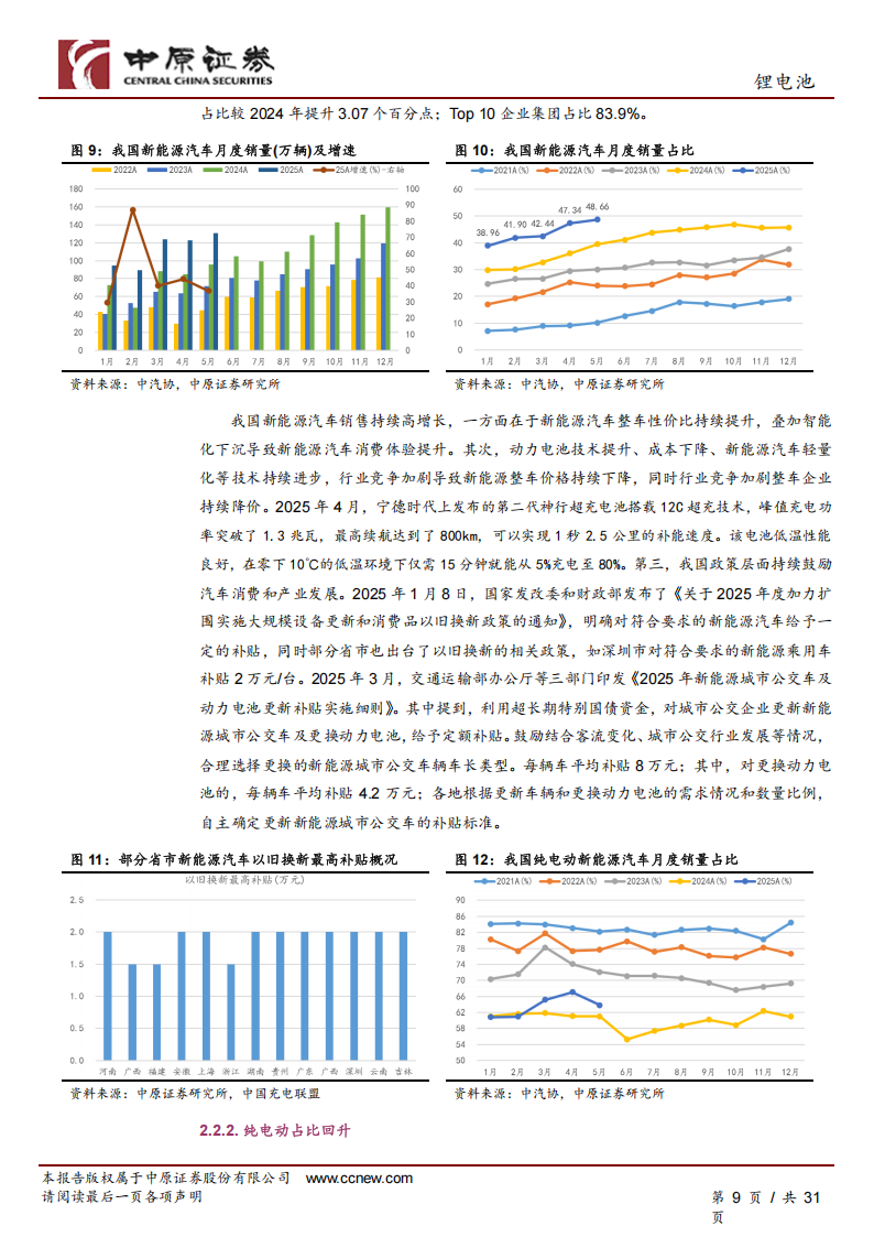 锂电池行业下半年度投资策略：业绩恢复增长，关注三条主线,锂电池,锂电池,第9张