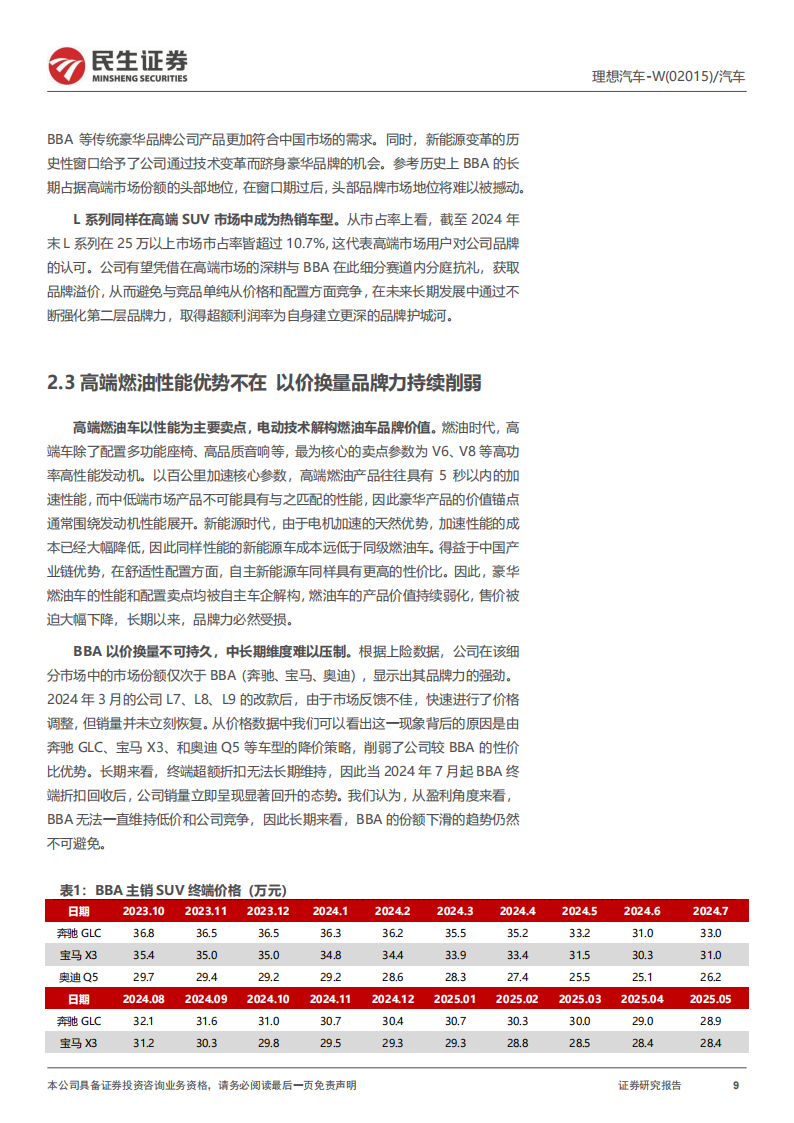 理想汽车研究报告：从产品到品牌，理想护城河是什么,理想汽车,理想汽车,第9张