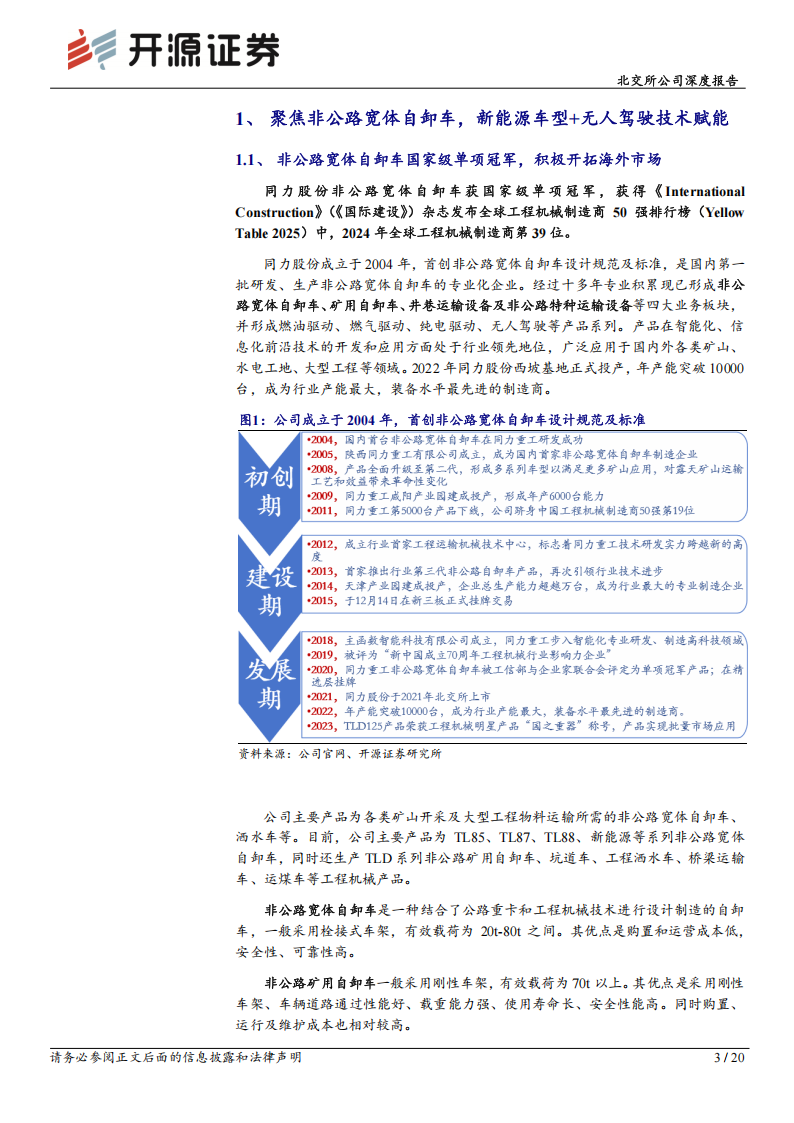 同力股份研究报告：新能源与无人驾驶技术赋能高毛利新品，矿卡龙头打开增长空间,同力股份,新能源,无人驾驶,同力股份,新能源,无人驾驶,第3张