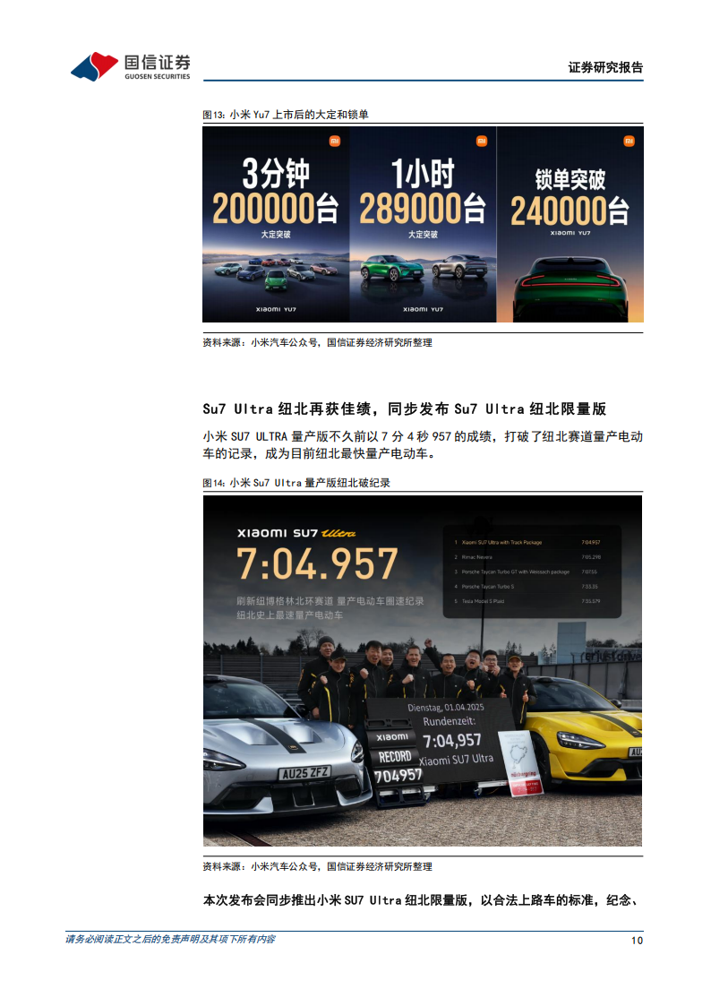 小米汽车专题报告：小米Yu7发布，正式进入1-N阶段,小米汽车,Yu7,小米汽车,Yu7,第10张