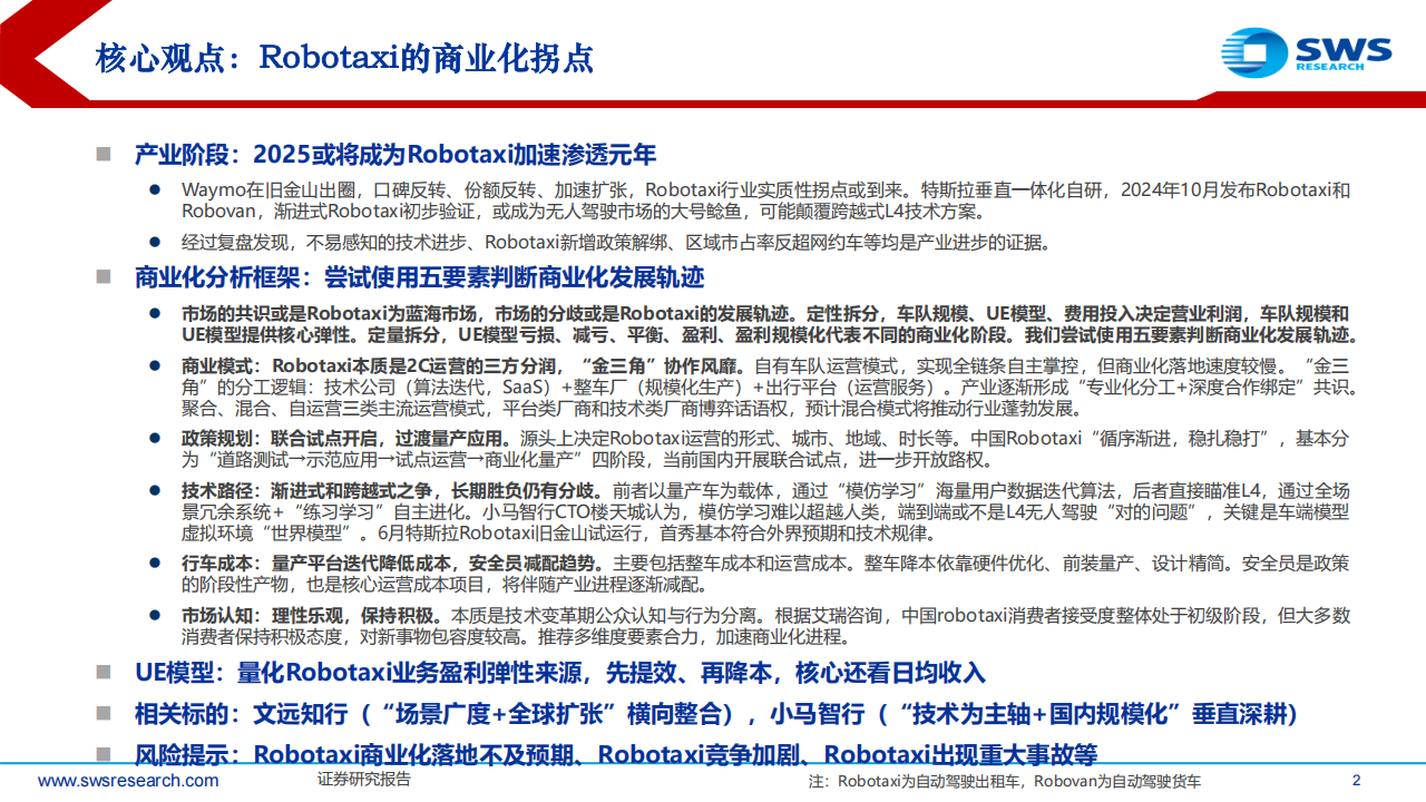 智联汽车行业系专题报告：Robotaxi的加速渗透元年！,智联汽车,Robotaxi,智联汽车,Robotaxi,第2张