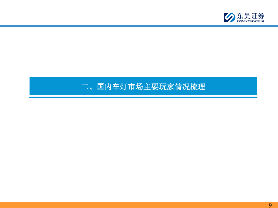 车灯行业系列专题报告：国内格局演化，日系衰退，欧系稳健，自主崛起,车灯,汽车,车灯,汽车,第9张