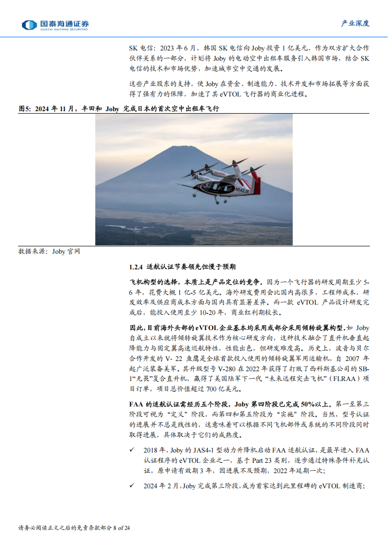 低空经济行业专题报告：从Joby和Archer看国内eVTOL产业,低空经济,Joby,Archer,eVTOL,低空经济,Joby,Archer,eVTOL,第8张