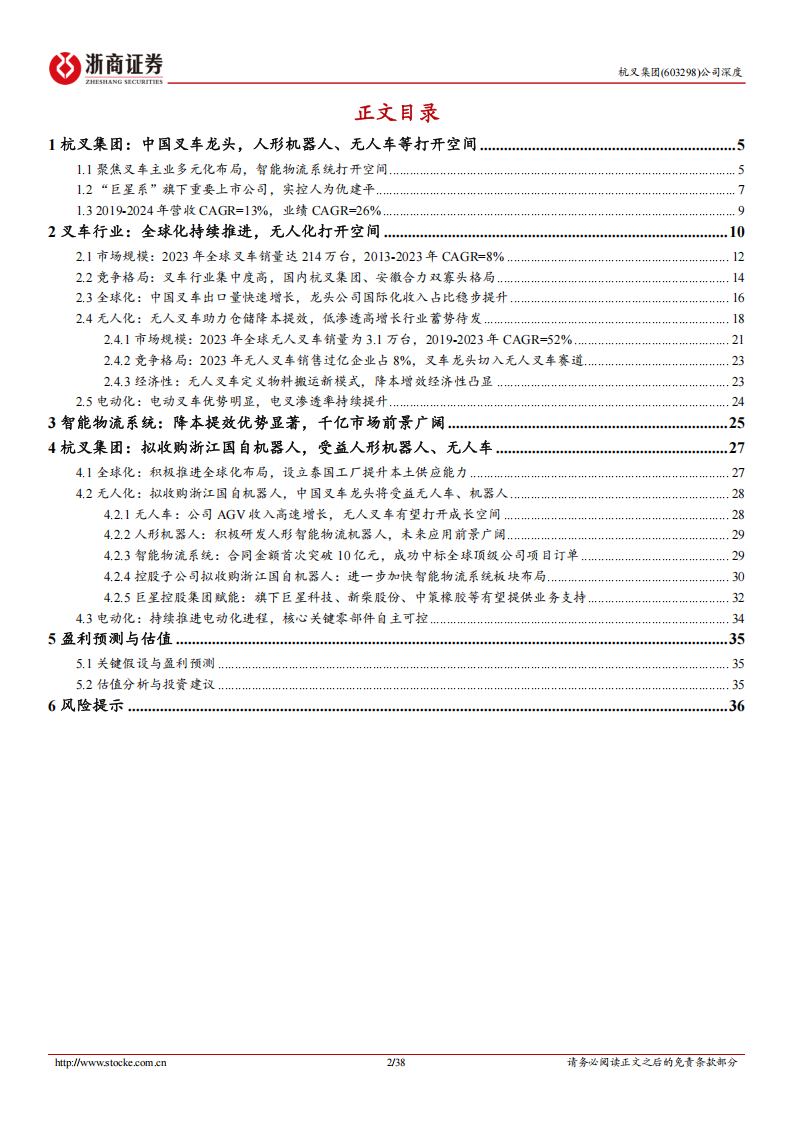 杭叉集团研究报告：中国叉车龙头价值重塑，无人车、人形机器人打开成长空间,杭叉集团,叉车,无人车,人形机器人,杭叉集团,叉车,无人车,人形机器人,第2张