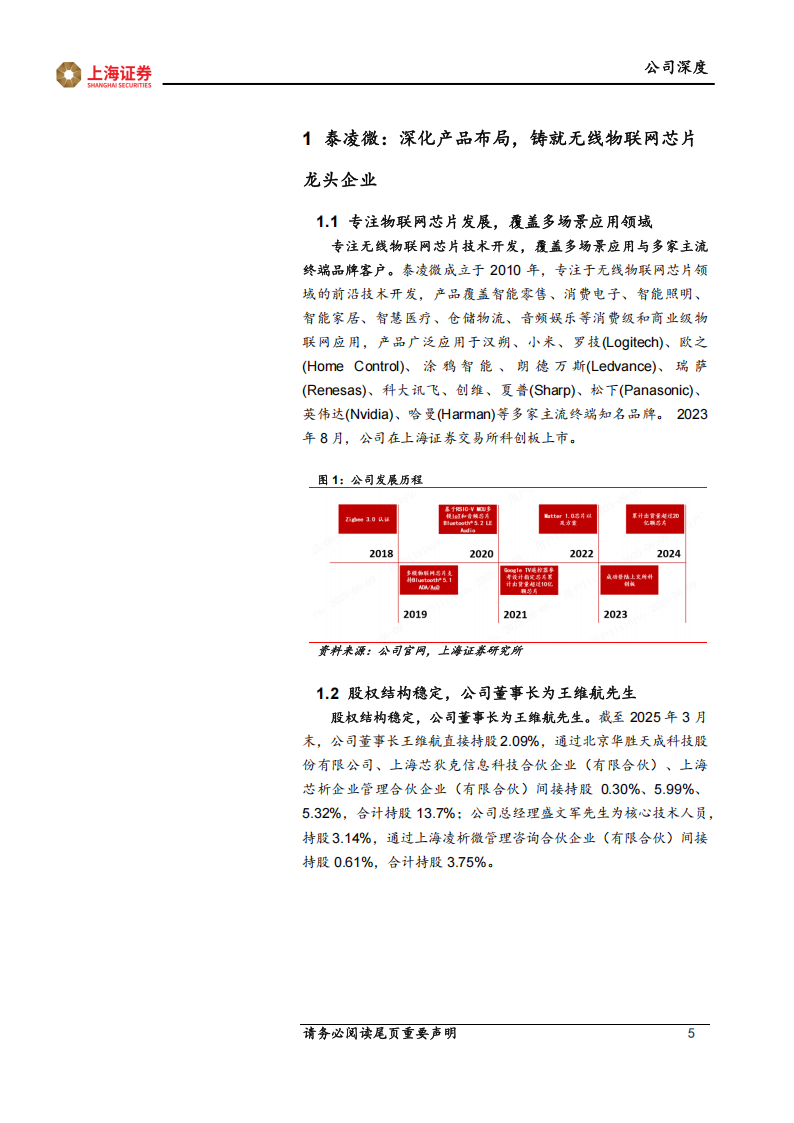 泰凌微研究报告：技术驱动无线物联网芯片发展，下游增长动能强劲,泰凌微研,无线物联网,芯片,泰凌微研,无线物联网,芯片,第5张