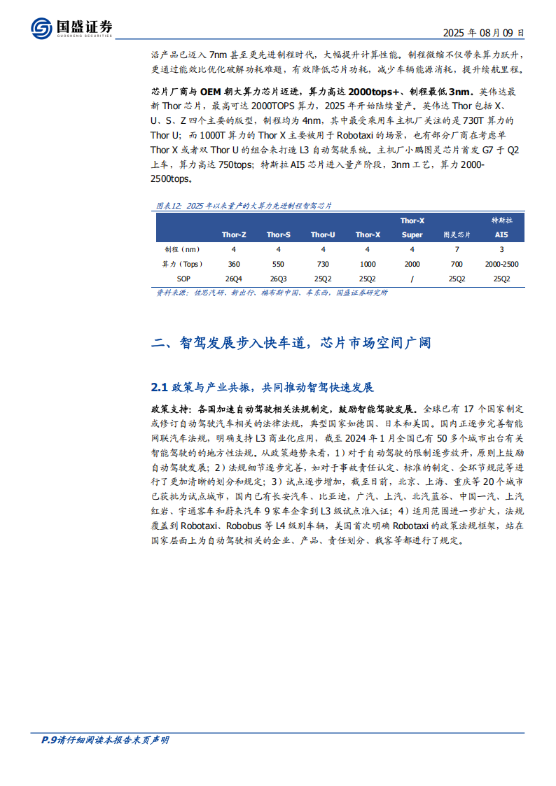 智驾芯片行业专题报告：核心部件壁垒高筑，国产替代正当时,智驾芯片,智驾芯片,第9张