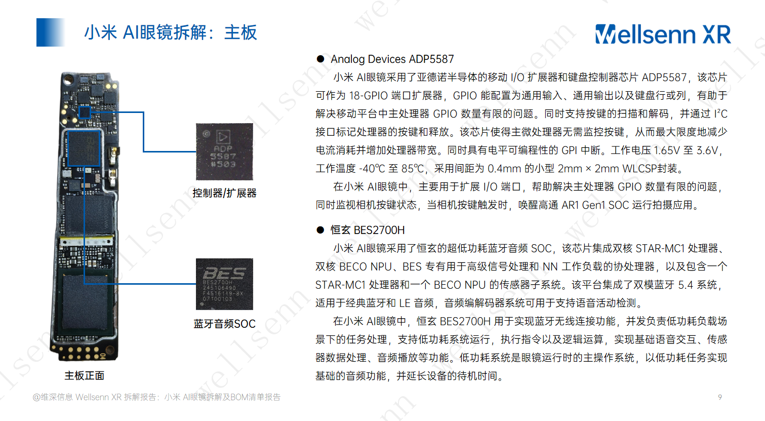 wellsenn AI眼镜拆解及BOM成本报告：小米AI眼镜-电致变色,AI眼镜,小米,AI眼镜,小米,第9张