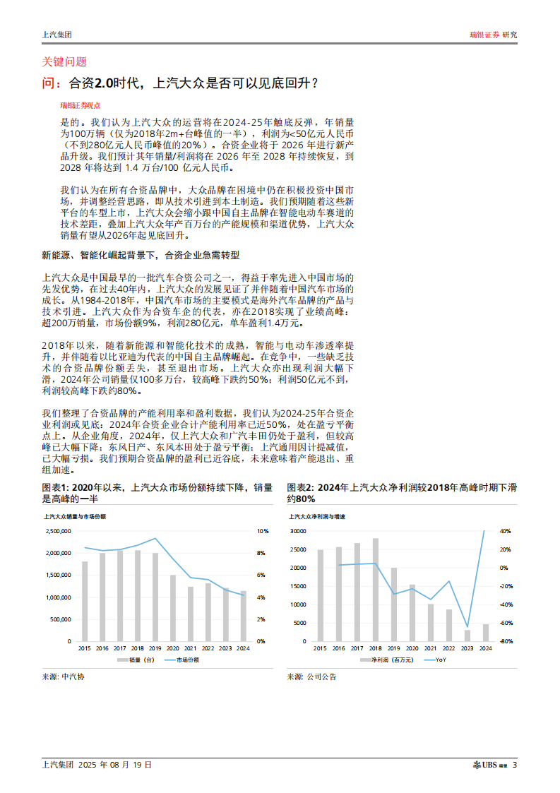 上汽集团研究报告：困境反转，上调至买入,上汽集团,上汽集团,第3张