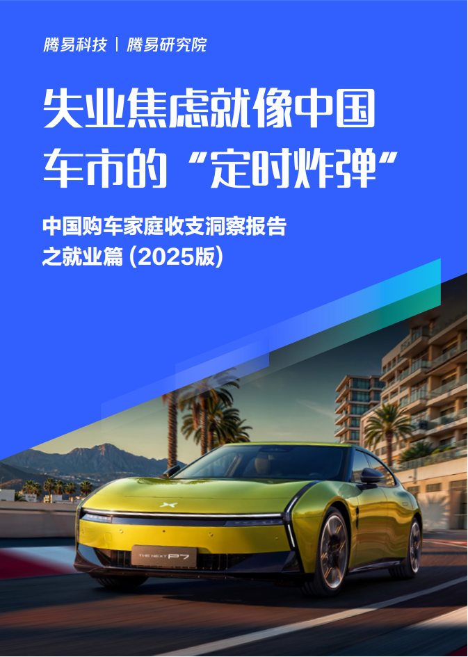 失业焦虑就像中国车市的“定时炸弹”：中国购车家庭收支洞察报告之就业篇（2025版）,汽车,汽车,第1张