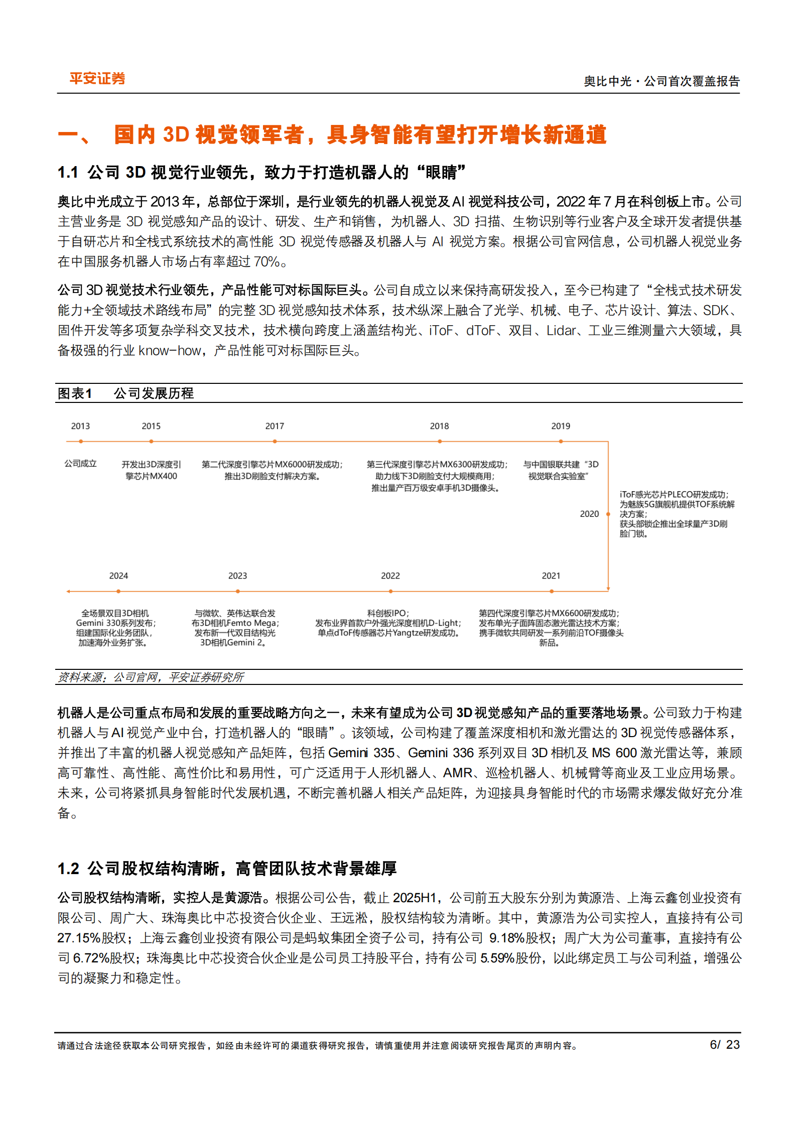 奥比中光研究报告：3D视觉行业翘楚，具身智能助力成长,奥比中光,3D视觉,具身智能,奥比中光,3D视觉,具身智能,第6张
