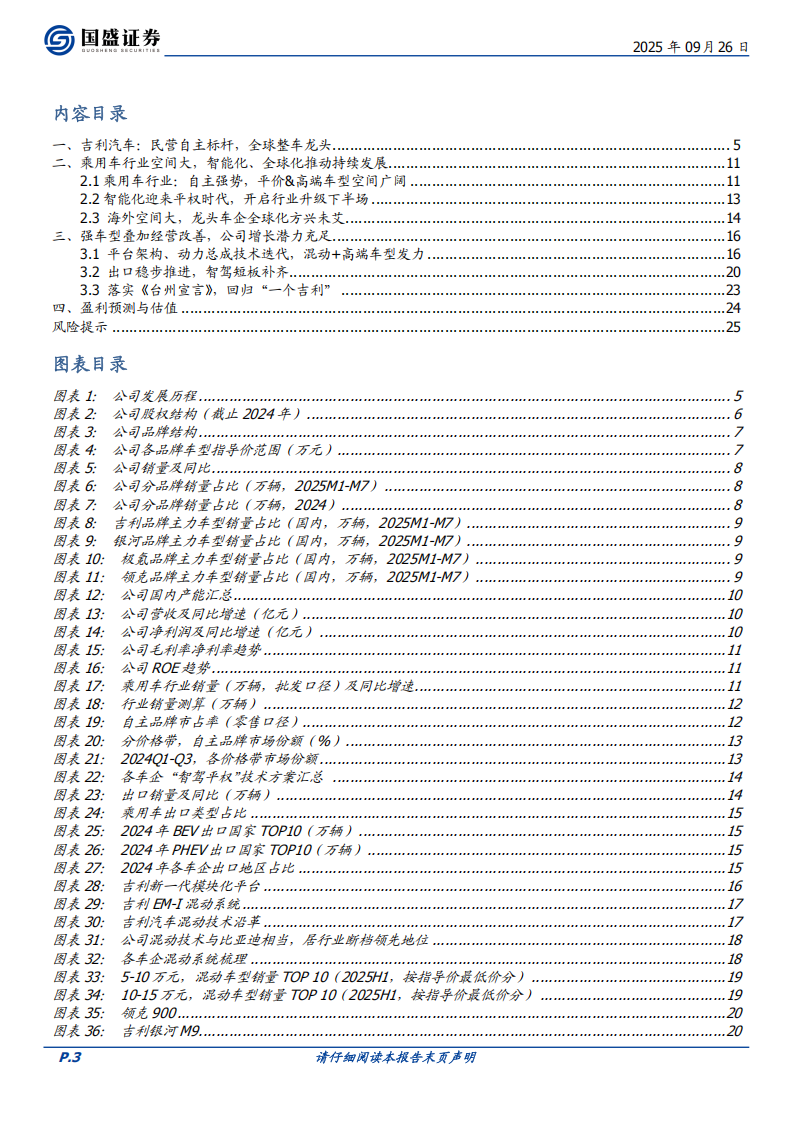 吉利汽车研究报告：技术赋能产品升级，开启成长新周期,吉利汽车,吉利汽车,第3张