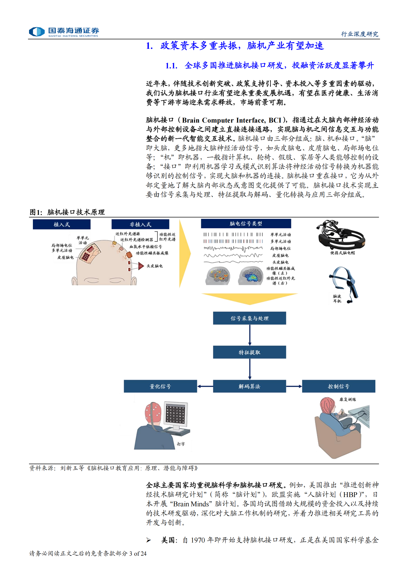 脑机接口行业深度报告：政策资本多重共振，脑机商业化有望加速,脑机接口,脑机接口,第3张