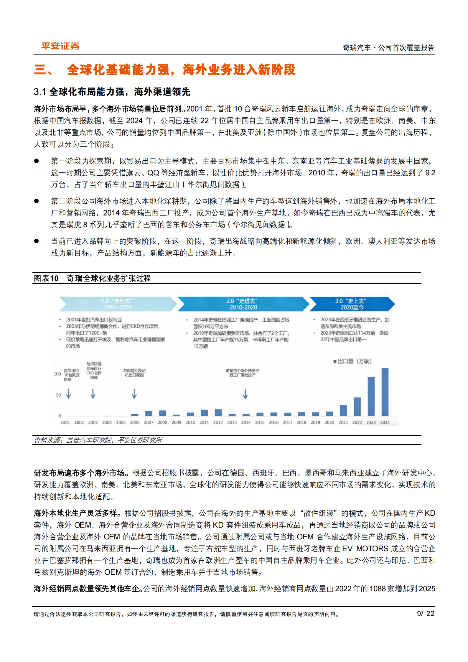 奇瑞汽车研究报告:多品牌转型升级,全球化能力进阶,奇瑞汽车,奇瑞汽车,第9张 奇瑞汽车研究报告:多品牌转型升级,全球化能力进阶,奇瑞汽车,奇瑞汽车,第9张