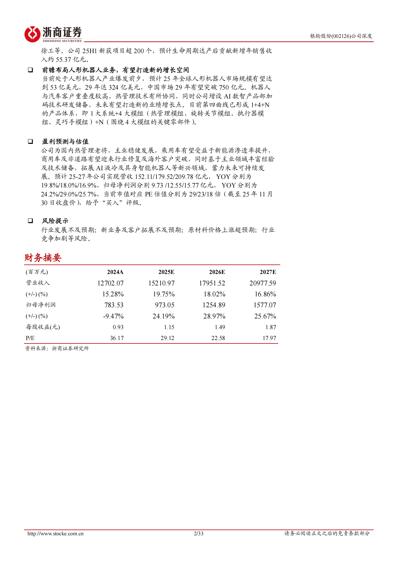 银轮股份公司研究报告:汽车热管理龙头,拓展算力、机器人新成长曲线,银轮股份,汽车,热管理,机器人,银轮股份,汽车,热管理,机器人,第2张 银轮股份公司研究报告:汽车热管理龙头,拓展算力、机器人新成长曲线,银轮股份,汽车,热管理,机器人,银轮股份,汽车,热管理,机器人,第2张