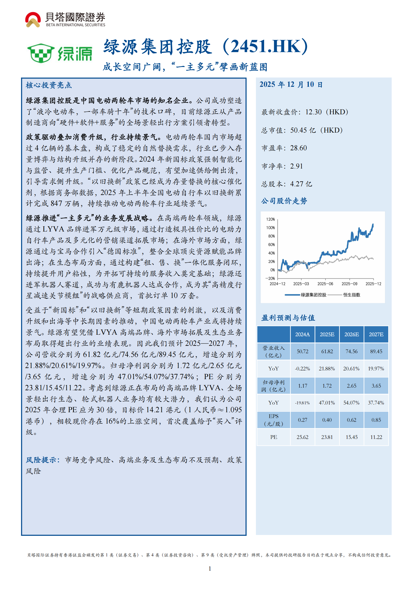 绿源集团控股研究报告：成长空间广阔，“一主多元”擘画新蓝图,绿源集团,绿源集团,第1张