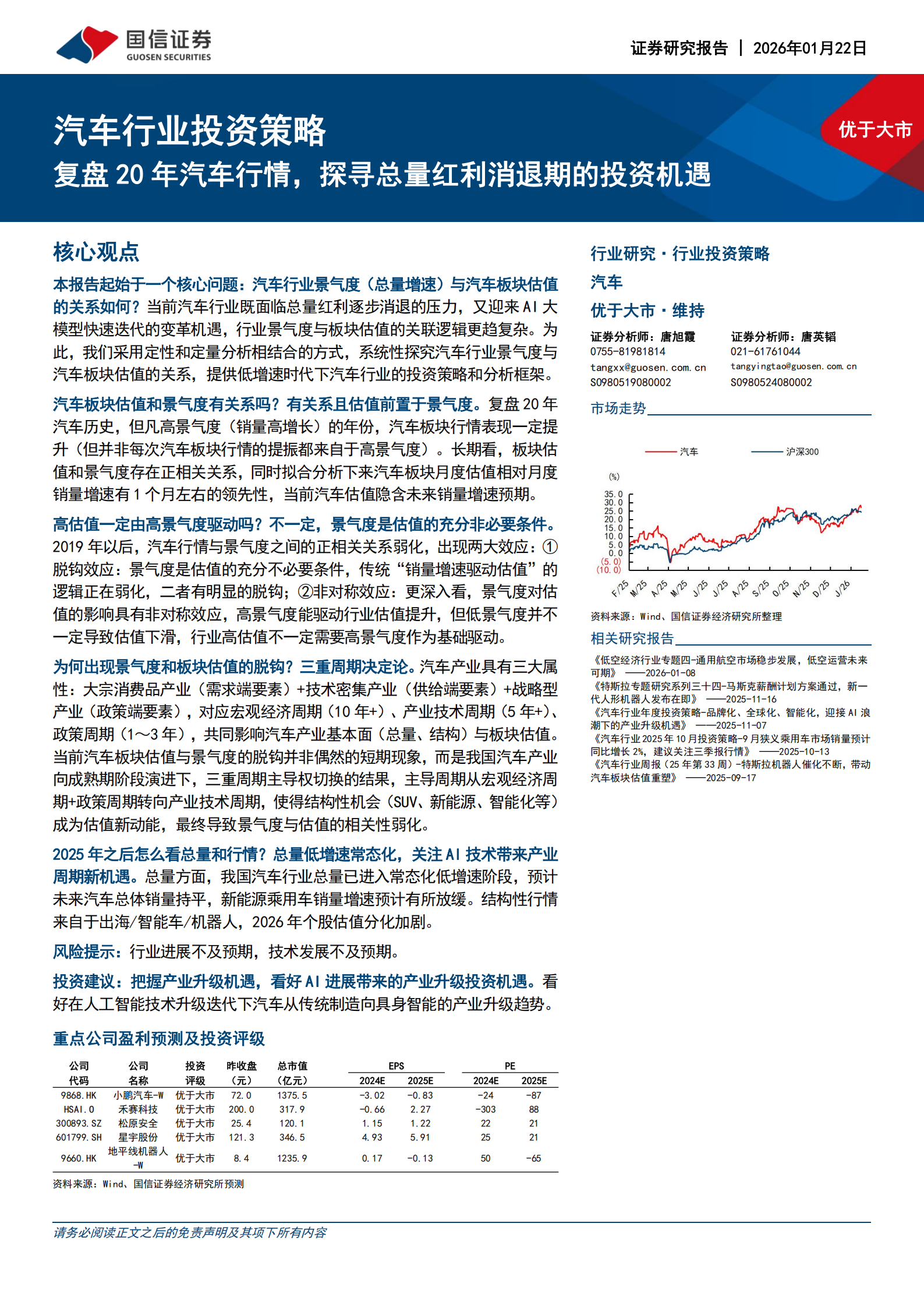 汽车行业投资策略：复盘20年汽车行情，探寻总量红利消退期的投资机遇,汽车,汽车,第1张