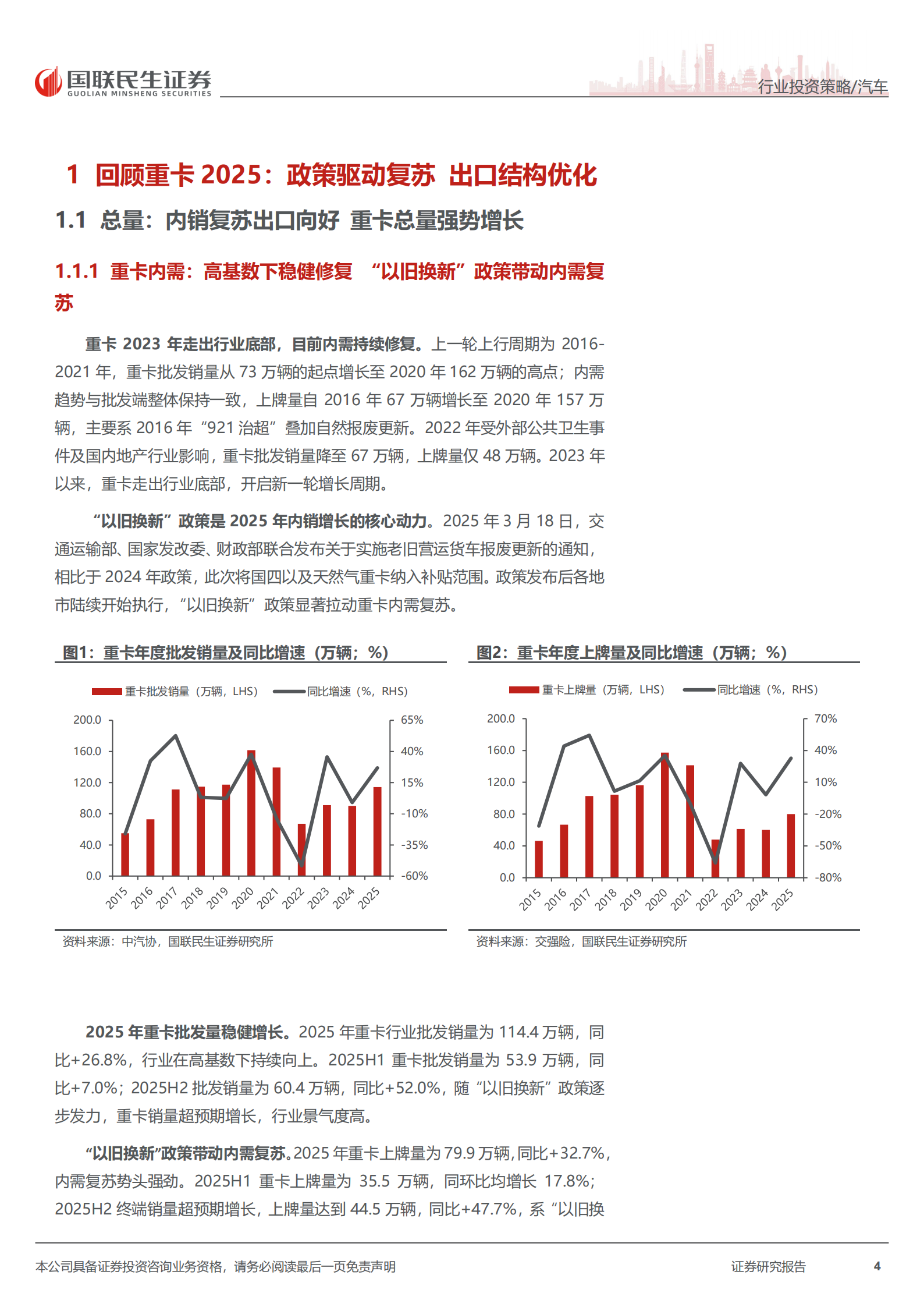 商用车行业2026年度投资策略：“以旧换新”政策延续，2026置换+出口需求主导,商用车,商用车,第4张