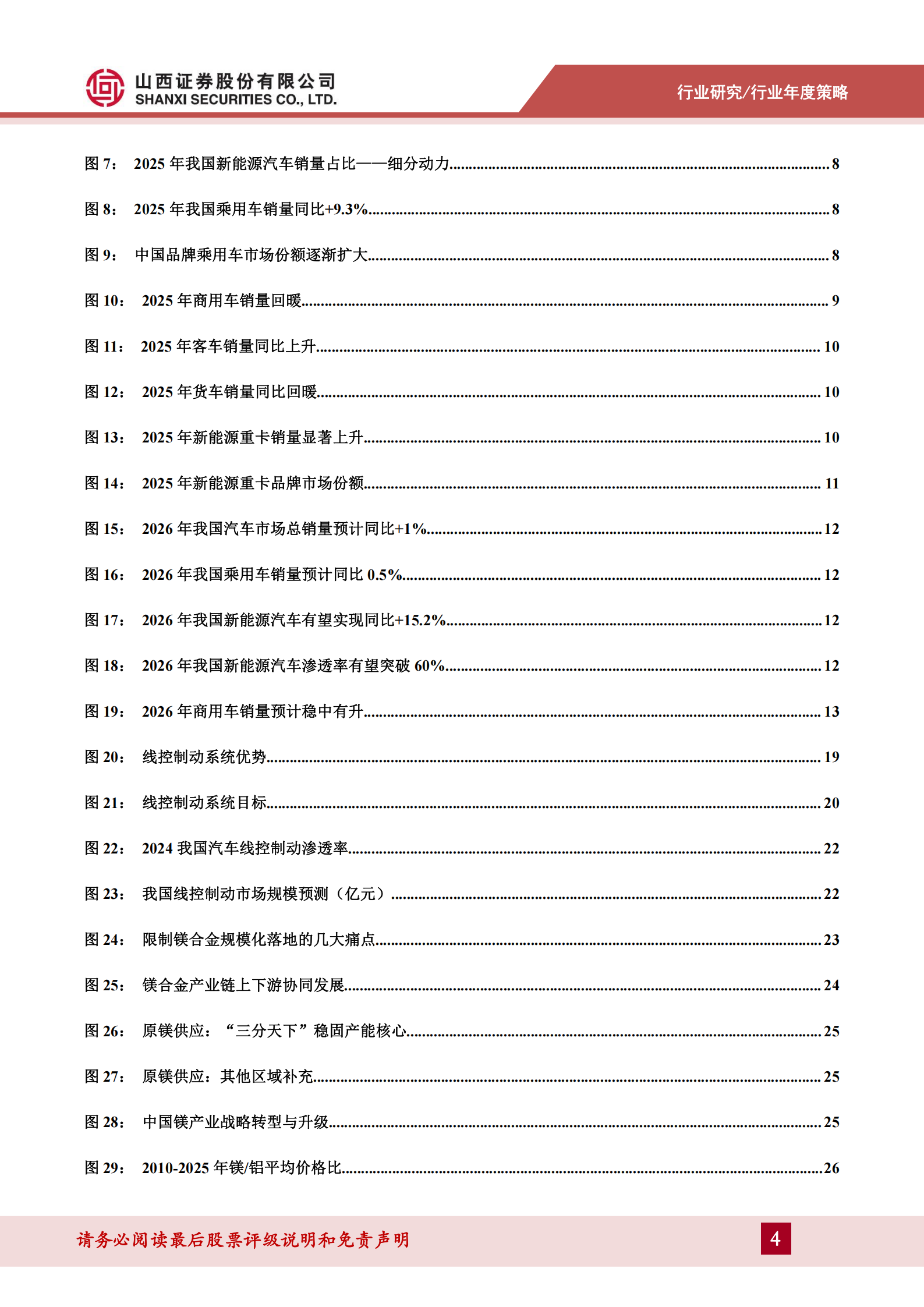 汽车行业2026年度策略：短期承压不改长期趋势；趋势为王抓住确定性,汽车,汽车,第4张