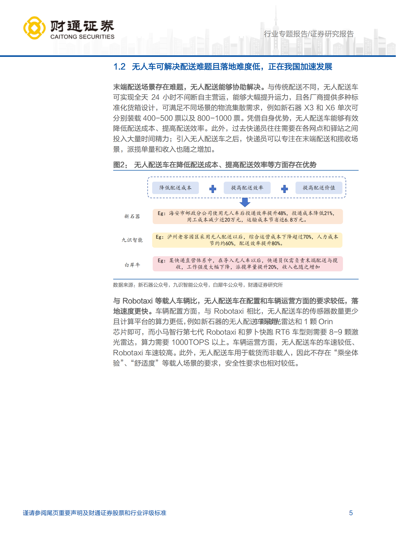 汽车行业无人配送专题报告：无人配送应用前景广阔，国内迎来加速期,汽车,无人配送,汽车,无人配送,第5张