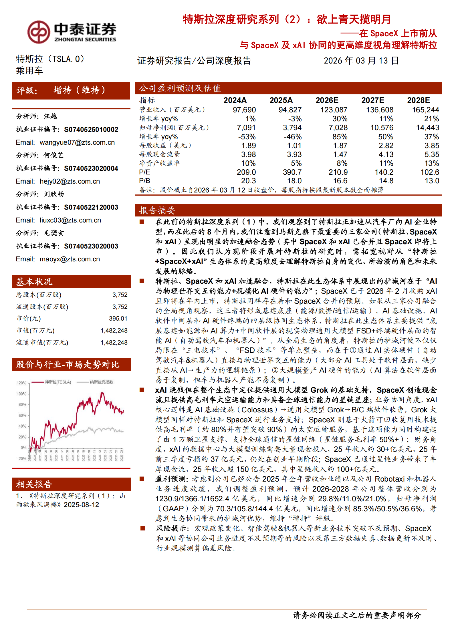 特斯拉深度研究系列（2）：欲上青天揽明月——在SpaceX上市前从与SpaceX及xAI协同的更高维度视角理解特斯拉,特斯拉,SpaceX,xAI,特斯拉,SpaceX,xAI,第1张