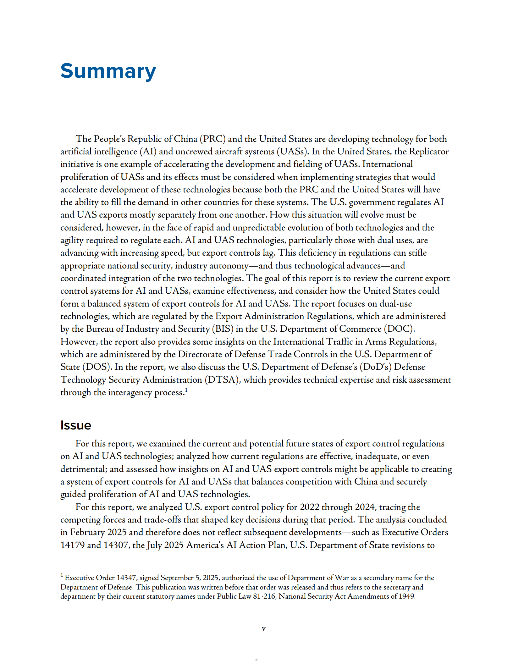 2026人工智能与无人机系统的出口管制：跨部门协同挑战研究报告（英文版）,人工智能,无人机,人工智能,无人机,第5张