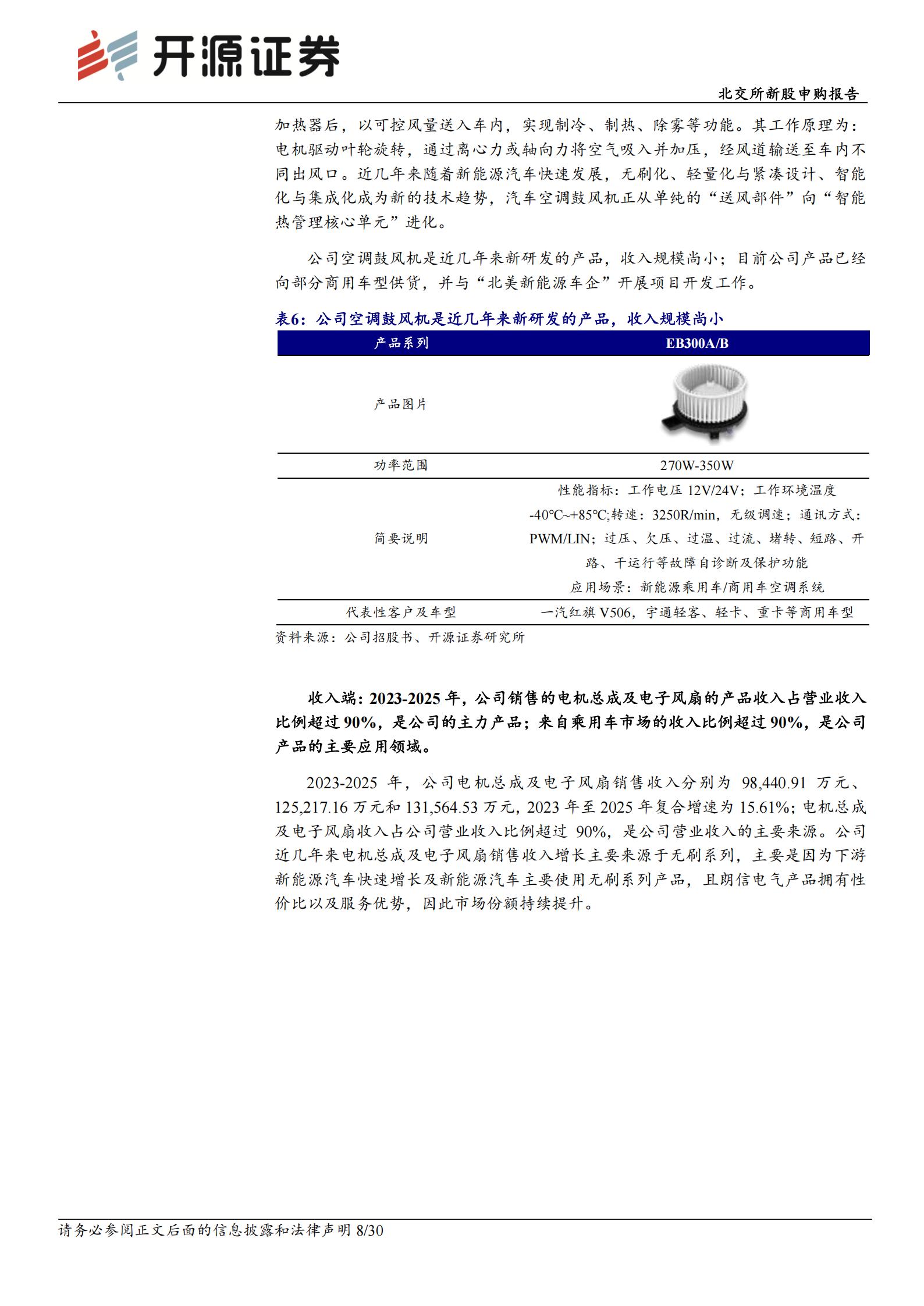朗信电气-920220-北交所新股申购报告：热管理应用“小巨人”，乘用车热管理系统电子风扇市场份额国内第一,朗信电气,热管理,电子风扇,朗信电气,热管理,电子风扇,第8张